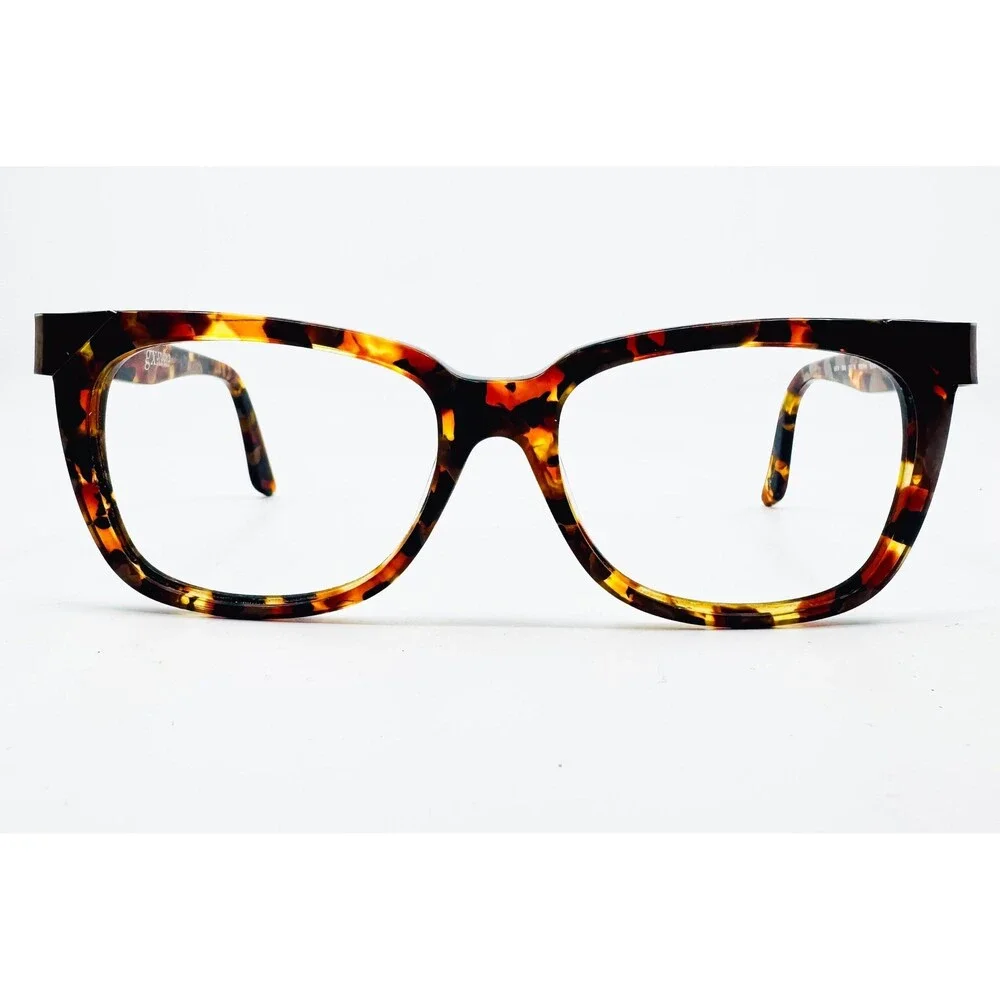 GX Studio Eyeglasses Womens Tortoise GS15 TOR Square Frame 52-16-135 39992